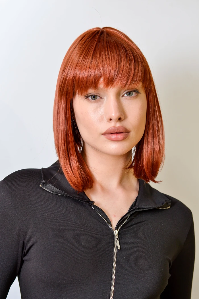 Доставка - Искусственный парик рыжего цвета №130 "Кайла"