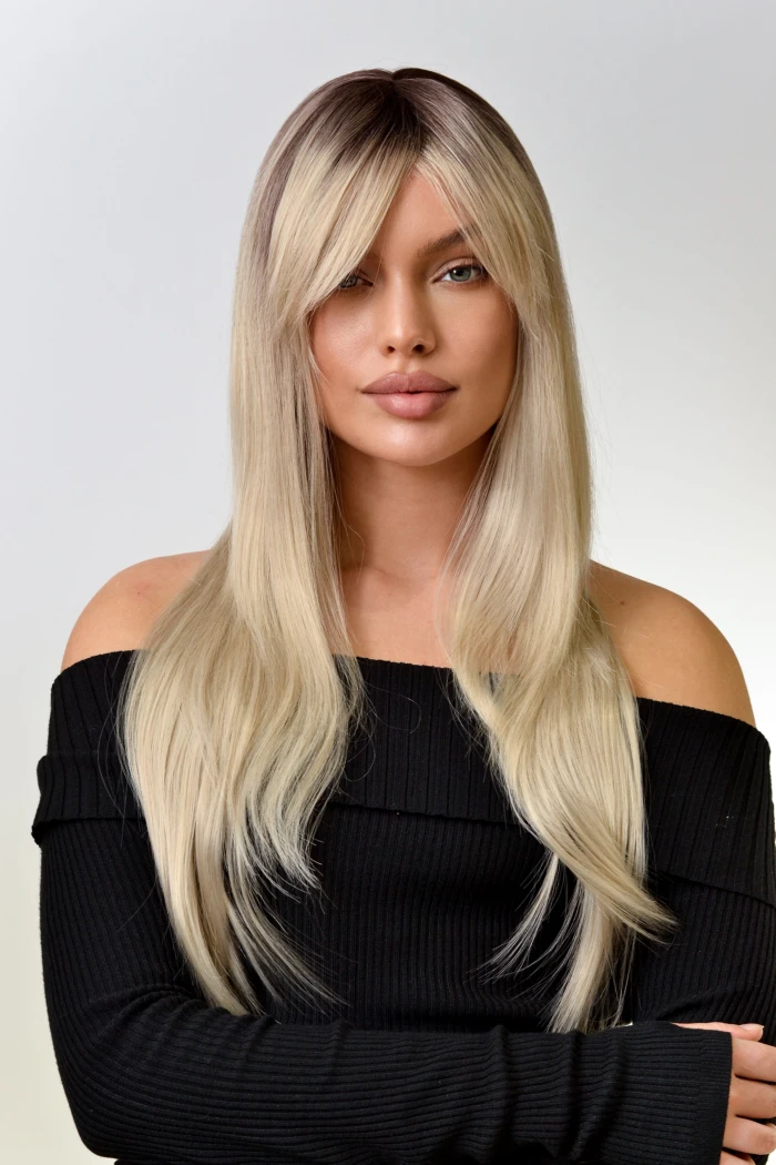 Доставка - Искусственный парик блонд №TT1654 "Верона"