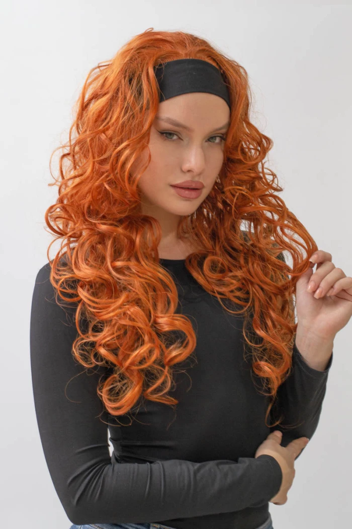 Доставка - Искусственный парик рыжего цвета №130A "Саммер"